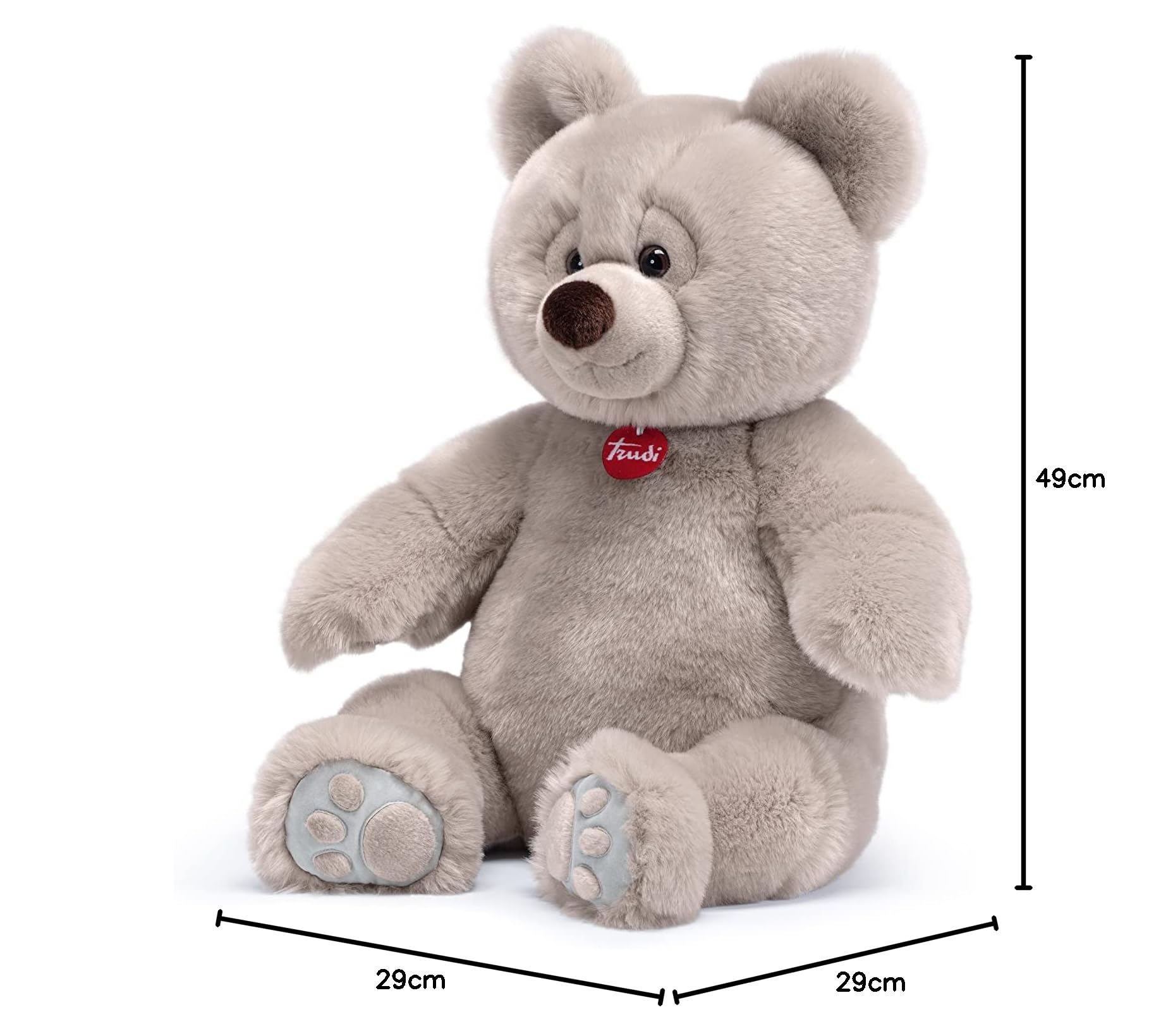 Trudi Orso Brando Beige Regalo Peluche per Natale, Compleanno e